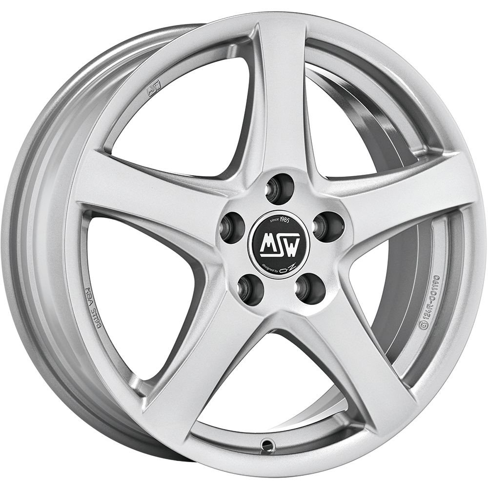 Image of MSW MSW 78 Velgen 17 Inch 6.5J ET46 5x112 Full Silver
