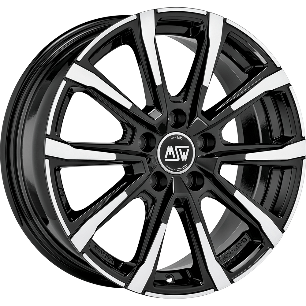 Image of MSW MSW 79 Velgen 18 Inch 7J ET45 5x114.3 Gloss Black Machined