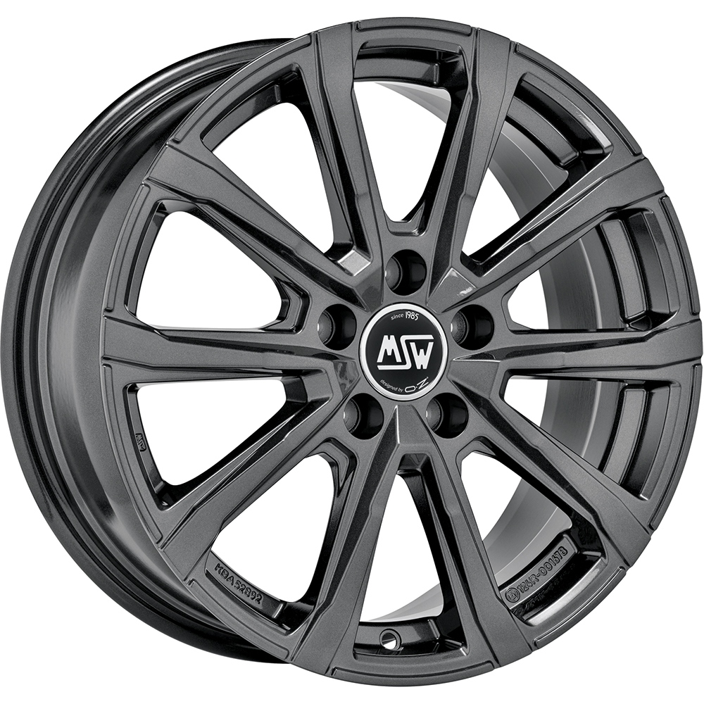 Image of MSW MSW 79 Velgen 17 Inch 7J ET47 5x108 Gloss Dark Grey