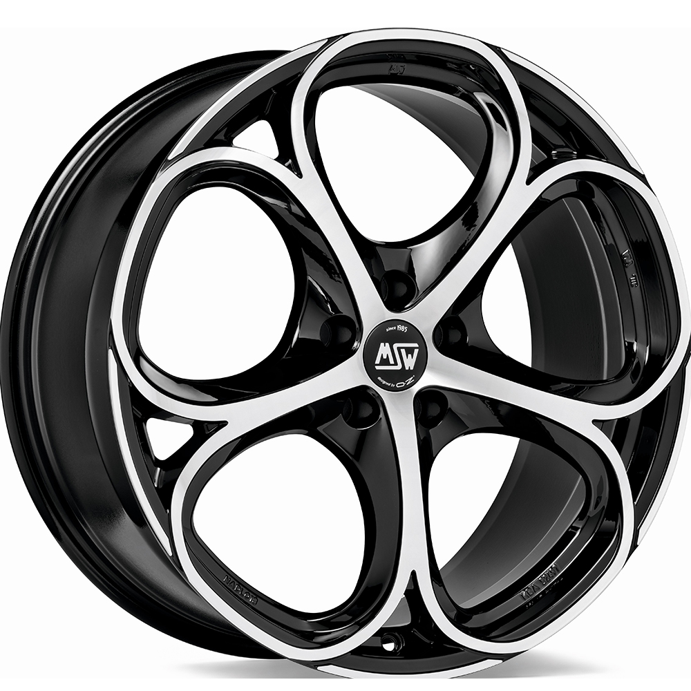 Image of MSW MSW 82 Velgen 20 Inch 9J ET31 5x110 Gloss Black Machined