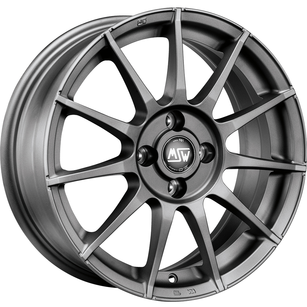 Image of MSW MSW 85 Velgen 15 Inch 6J ET32 4x108 Flat Gun Metal
