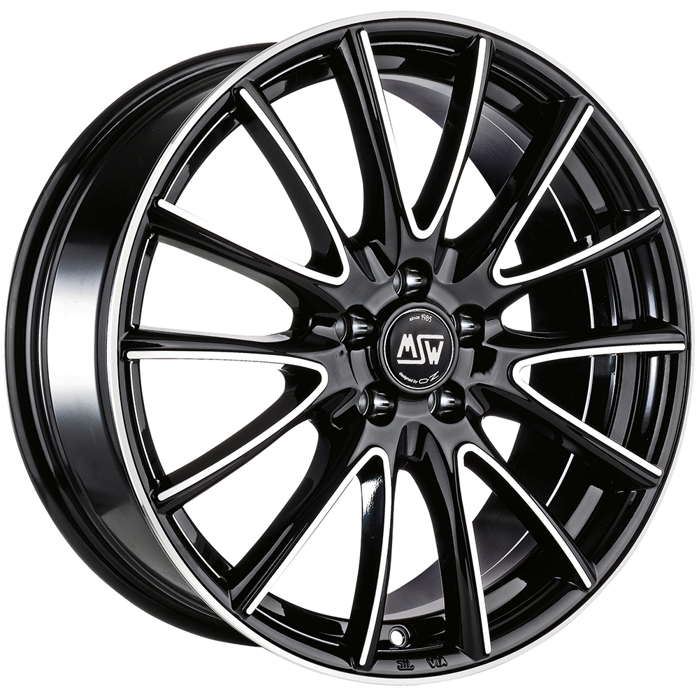 Image of MSW MSW 86 Velgen 17 Inch 7.5J ET38 4x108 Gloss Black Machined