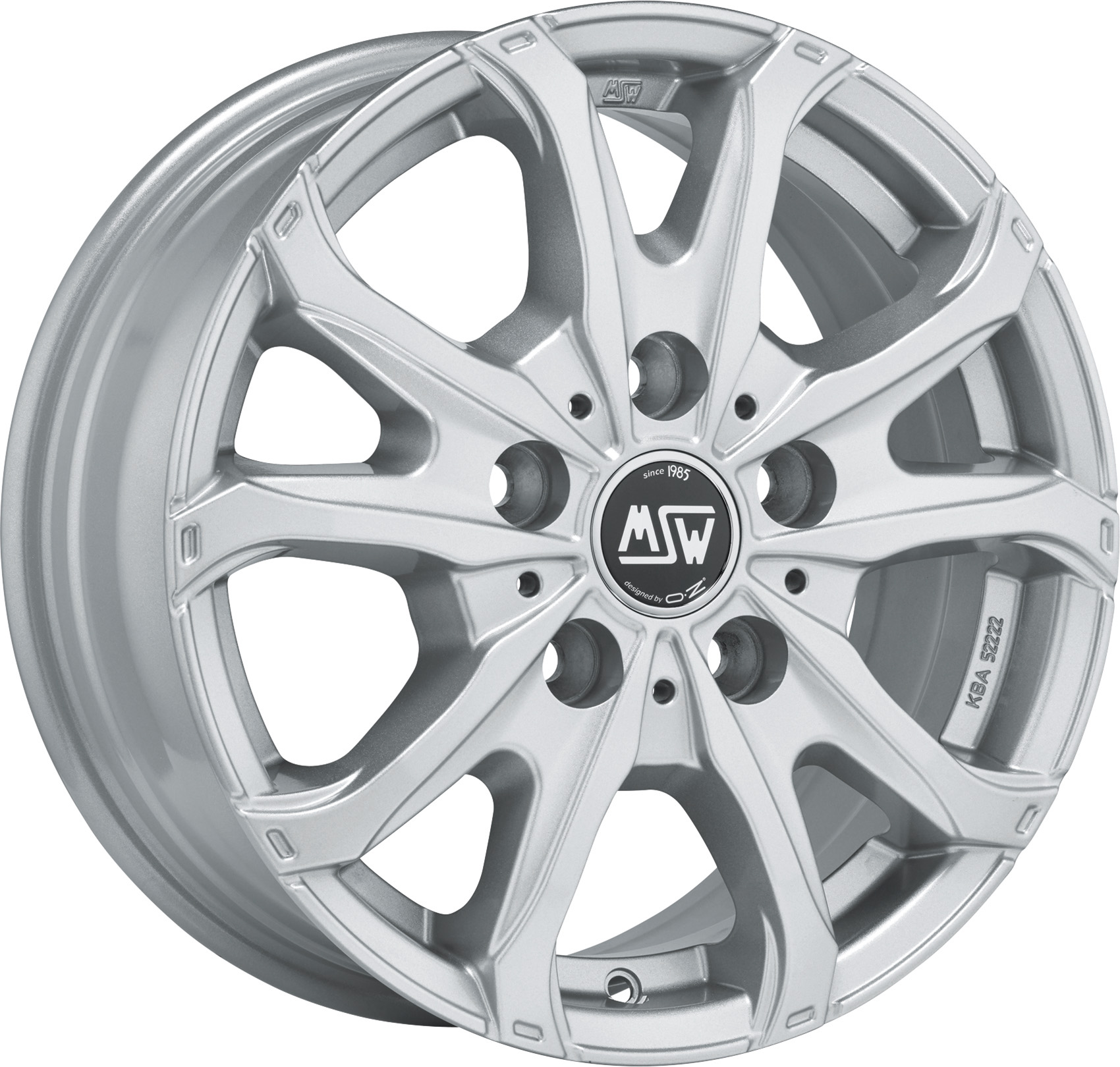 Image of MSW MSW 48 Van Velgen 15 Inch 6.5J ET55 5x118 Full Silver