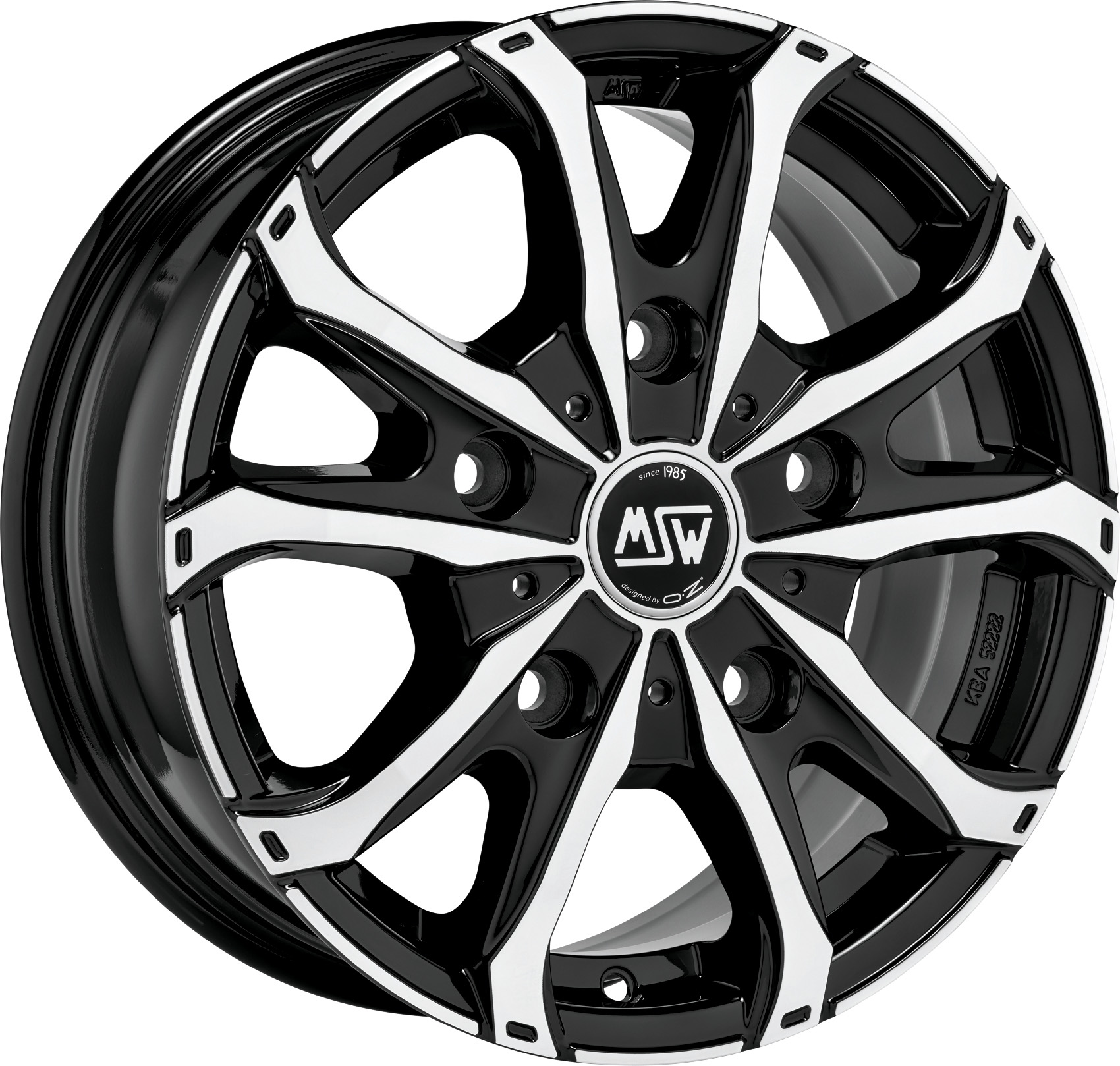 Image of MSW MSW 48 Van Velgen 15 Inch 6.5J ET65 5x118 Gloss Black/Polished