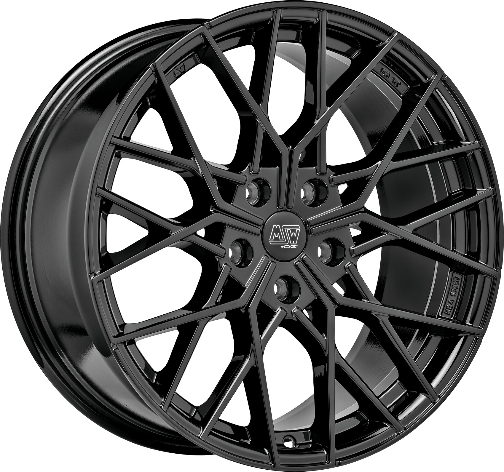Image of MSW MSW 74 Velgen 19 Inch 10J ET46.1 5x112 Gloss Black