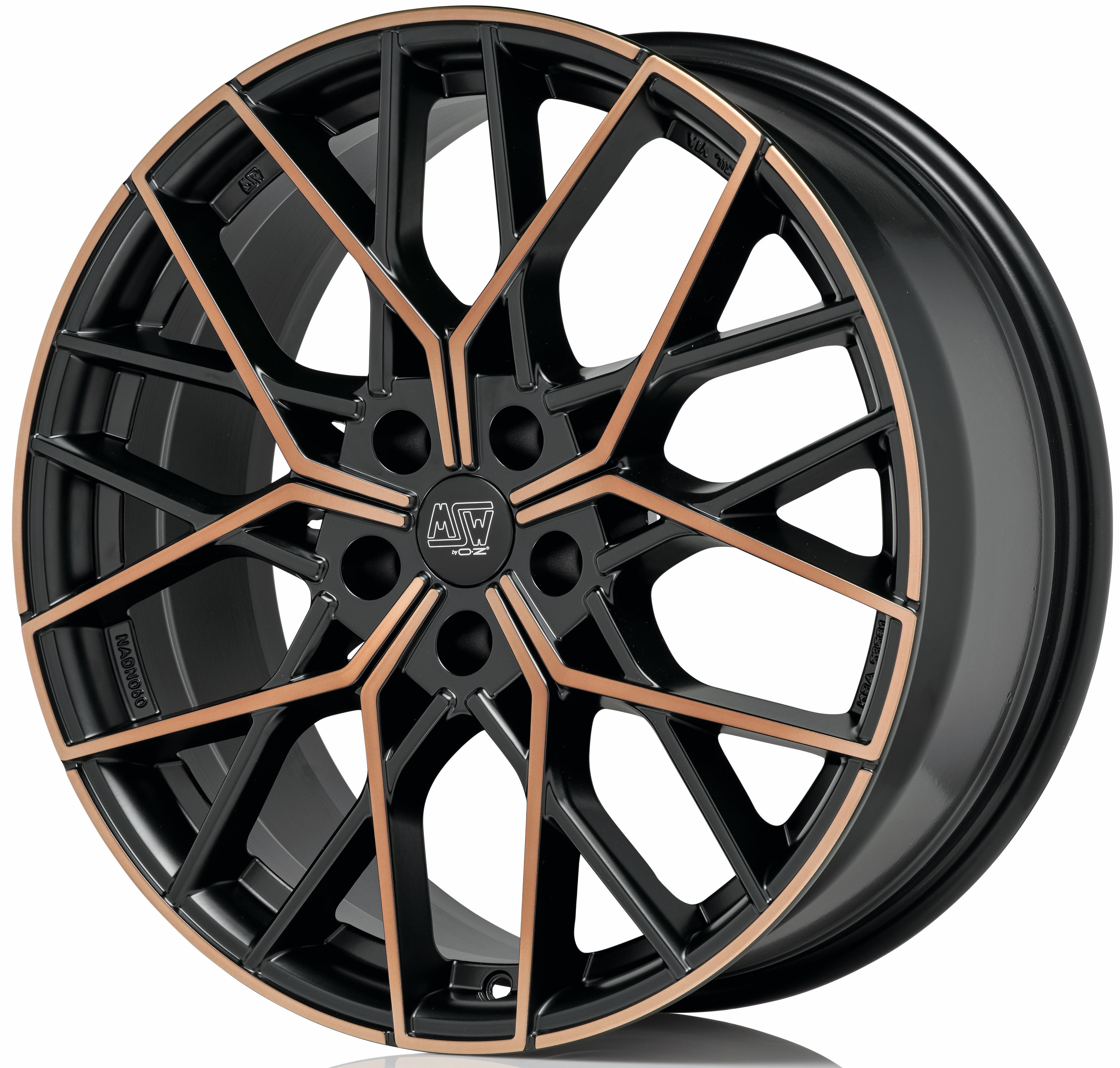 Image of MSW MSW 74 Velgen 18 Inch 8J ET35 5x112 Flat Black Copper Polished