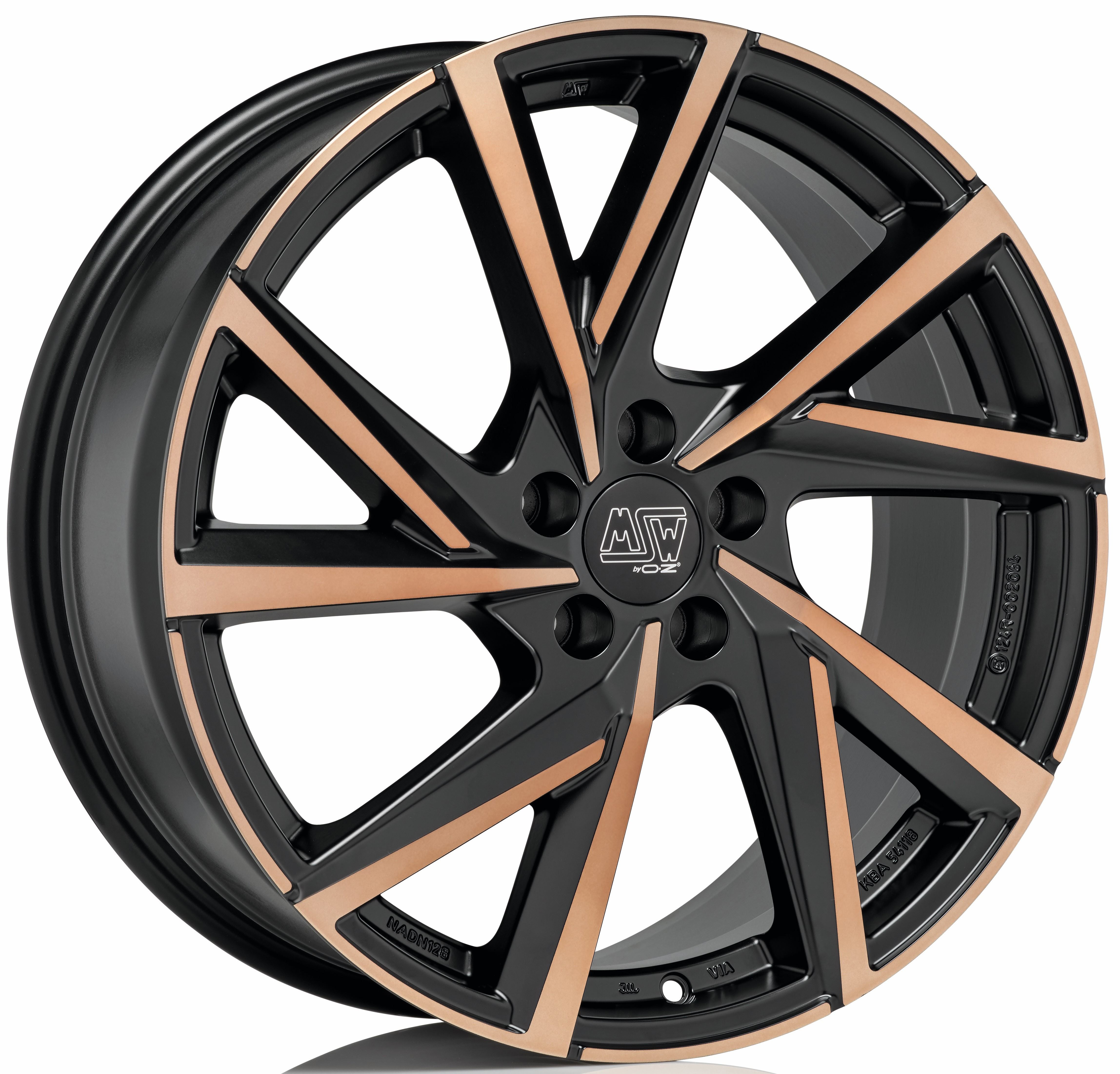 Image of MSW MSW 80/5 Velgen 18 Inch 8J ET40 5x112 Flat Black Copper Polished