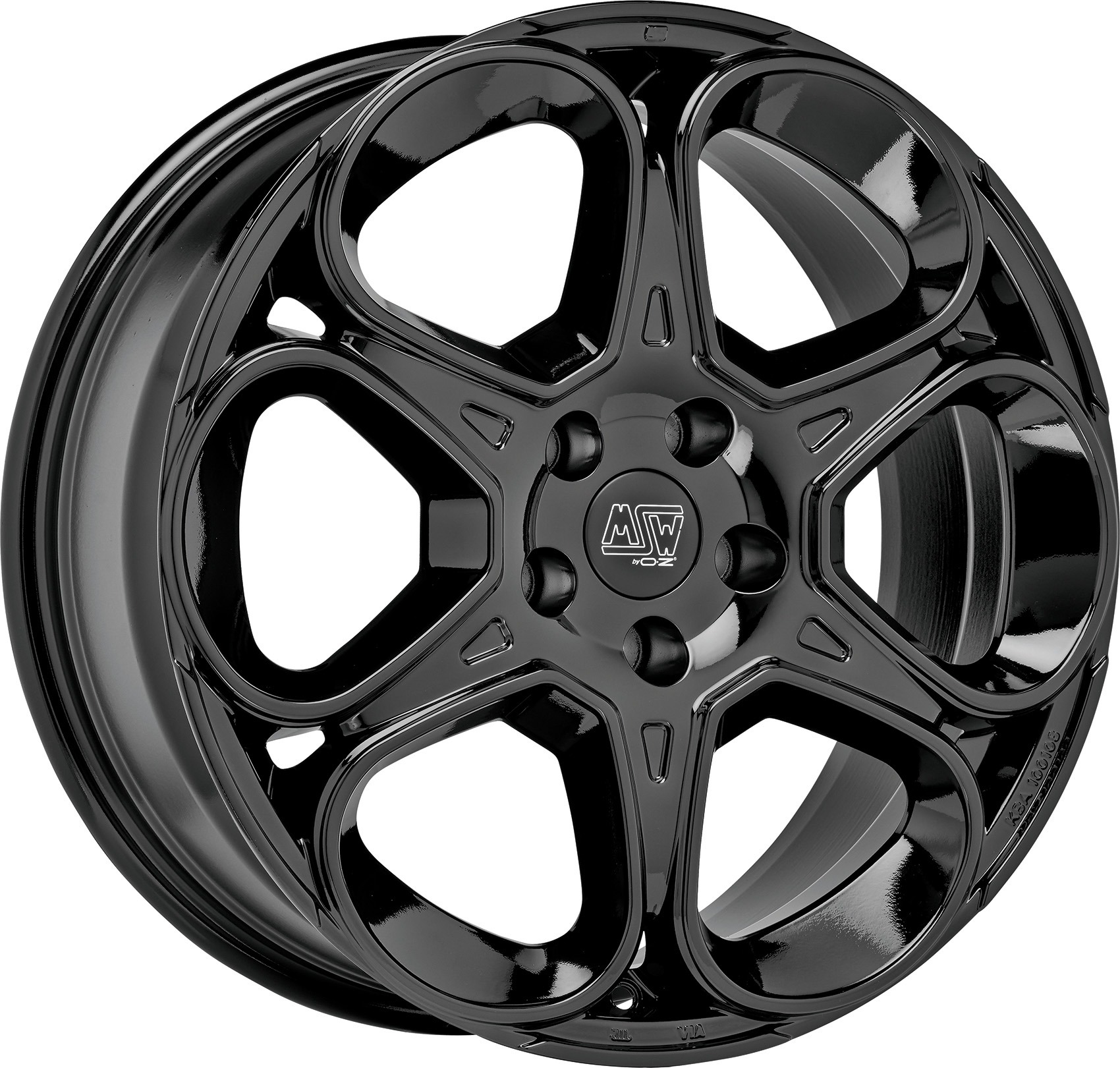 Image of MSW MSW 83 Velgen 18 Inch 7.5J ET45 5x108 Gloss Black