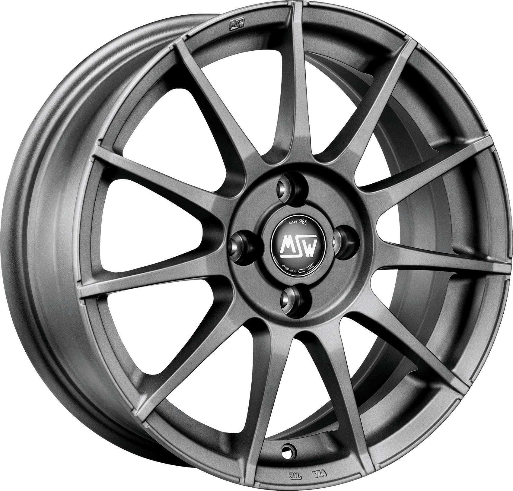 Image of MSW MSW 85 Velgen 19 Inch 8.5J ET30 5x112 Flat Graphite