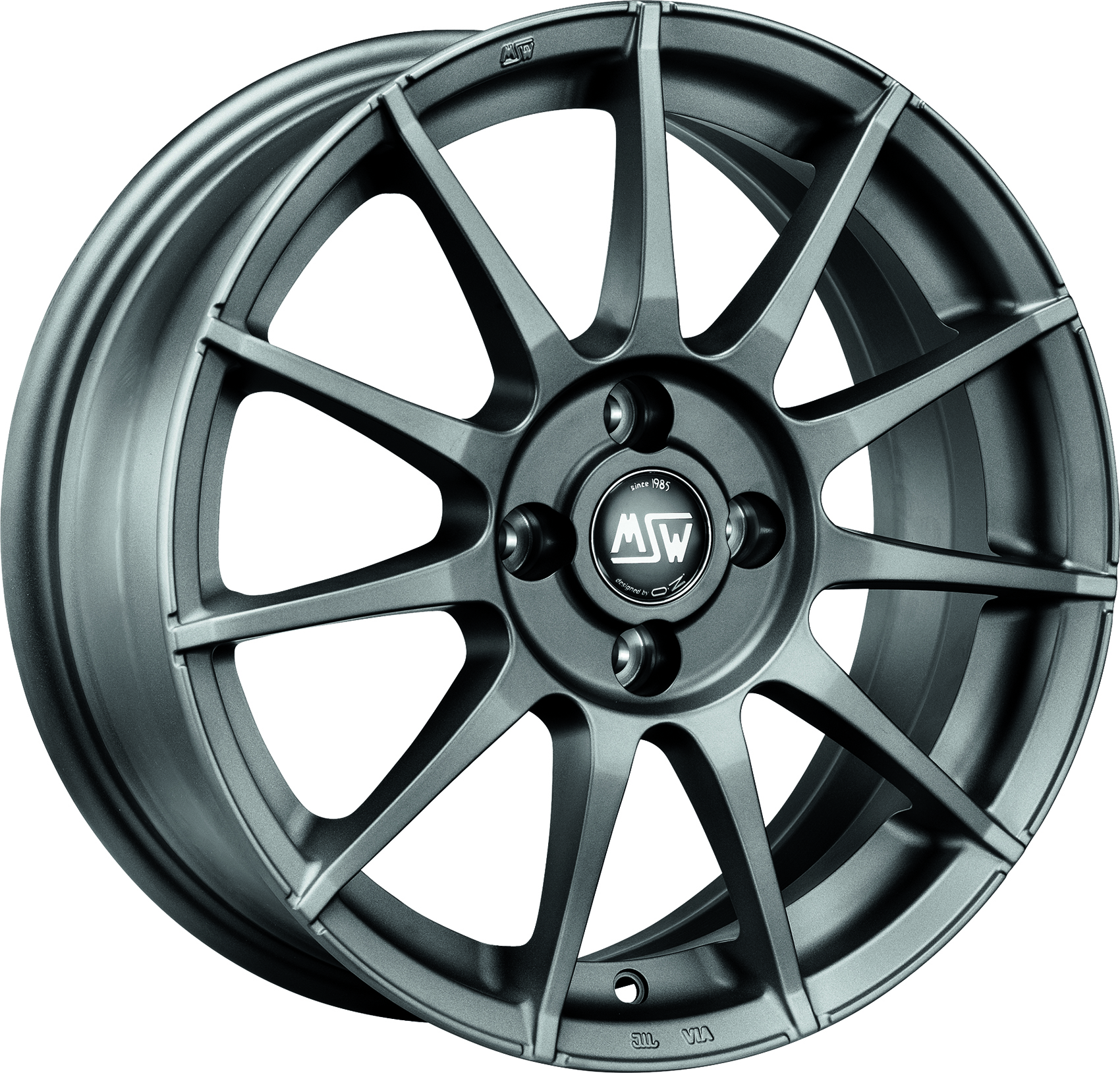 Image of MSW MSW 85 Velgen 18 Inch 8J ET35 5x112 Flat Graphite