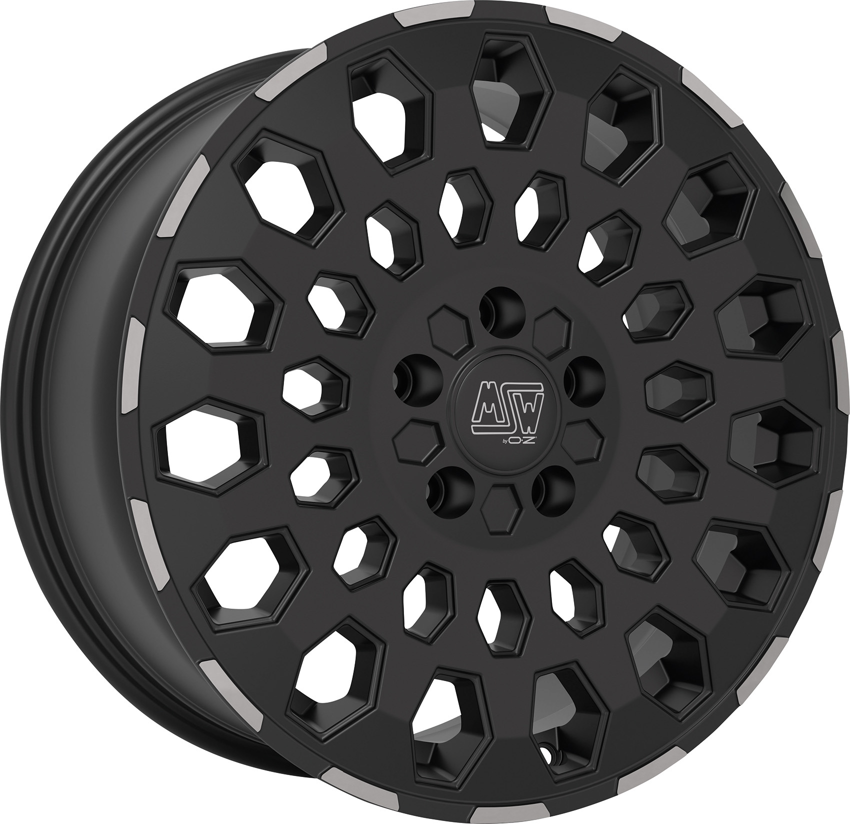 Image of MSW MSW 99 Velgen 19 Inch 8J ET45 6x120 Flat Black Polished Lip