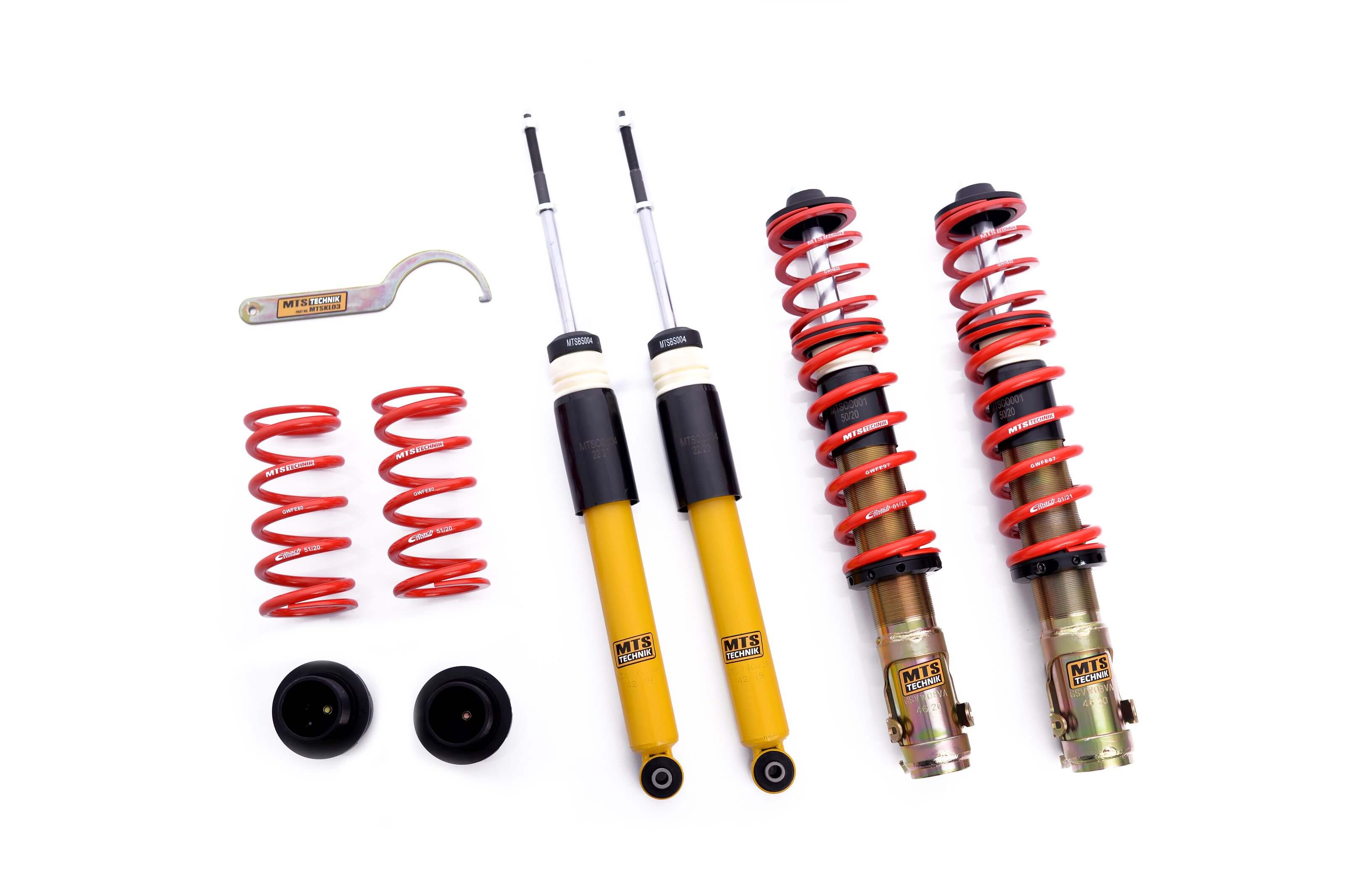 Image of MTS Technik Schroefset Street Zonder Top Mounts Volkswagen, Seat