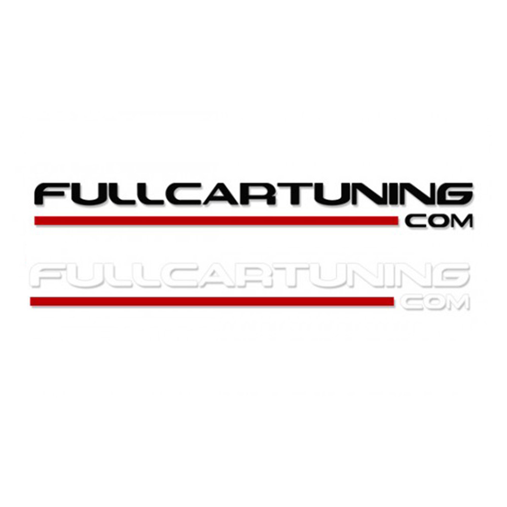 Image of Fullcartuning Sticker Met Rode Streep 100cm