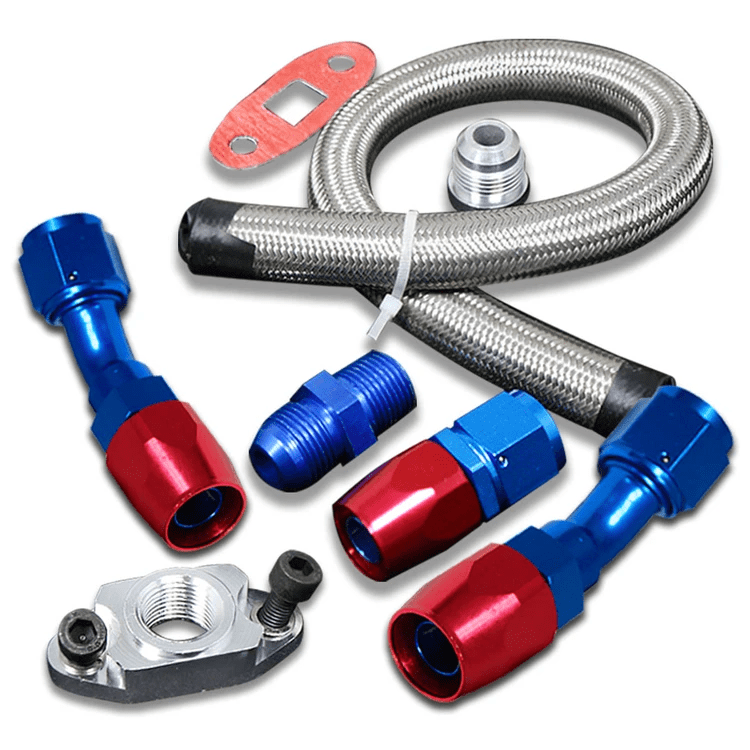 Image of SK-Import Turbo Terugvoer Leiding Kit 10AN Roestvrij Staal