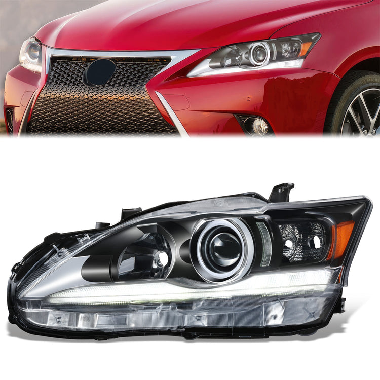Image of SK-Import Koplamp Black Housing Heldere Lens Lexus CT 200h