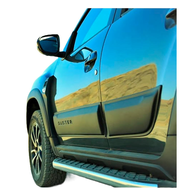Image of Oneway Zijpanelen Zwart ABS Plastic Dacia Duster