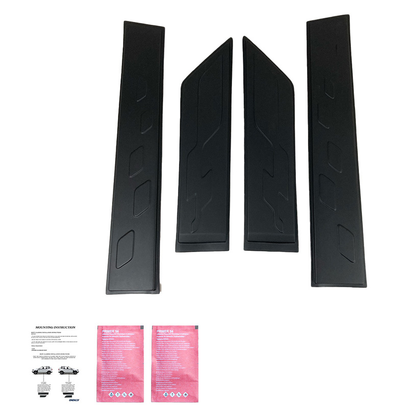 Image of Oneway Zijpanelen Zwart ABS Plastic Dacia Sandero, Stepway