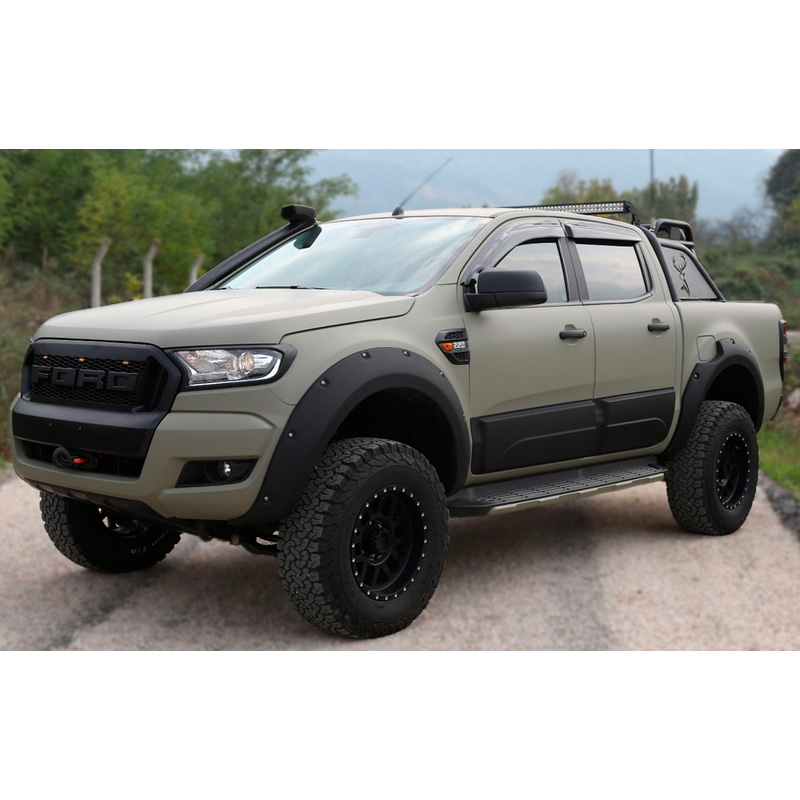 Image of Oneway Zijpanelen Zwart ABS Plastic Ford Ranger