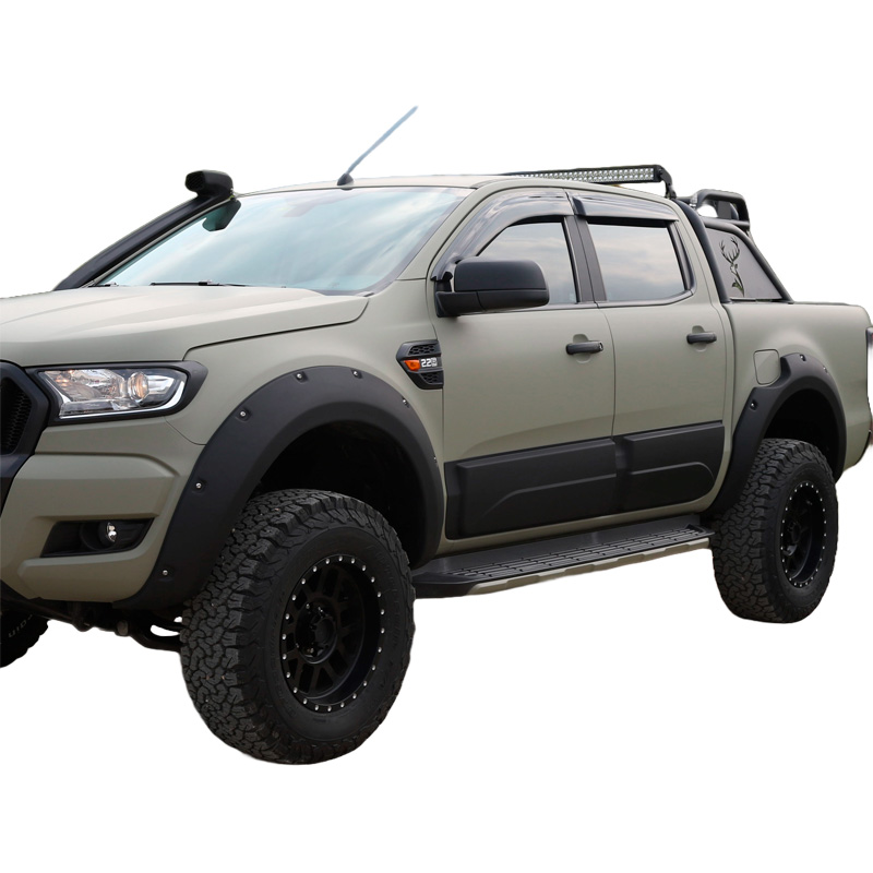 Image of Oneway Zijpanelen Zwart ABS Plastic Ford Ranger