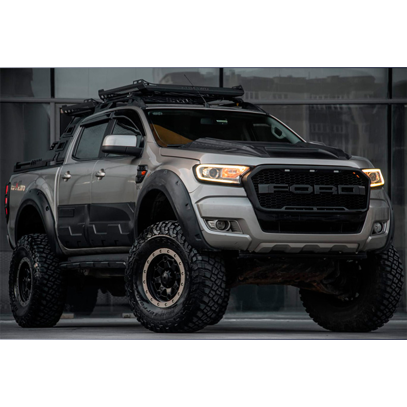 Image of Oneway Zijpanelen Zwart ABS Plastic Ford Ranger