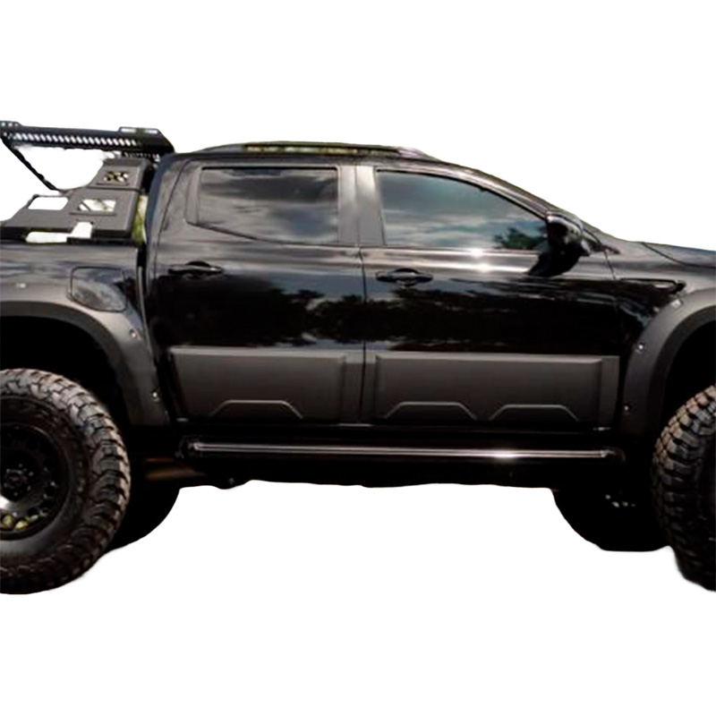 Image of Oneway Zijpanelen Zwart ABS Plastic Mercedes X-Class