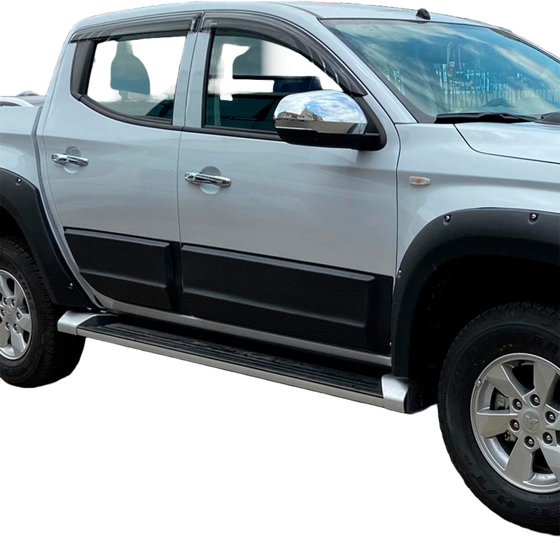 Image of Oneway Zijpanelen Zwart ABS Plastic Mitsubishi l200,Triton