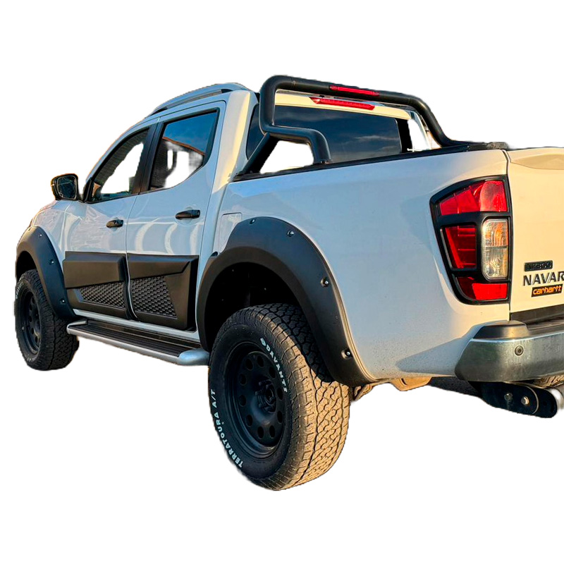 Image of Oneway Zijpanelen Zwart ABS Plastic Nissan Navara