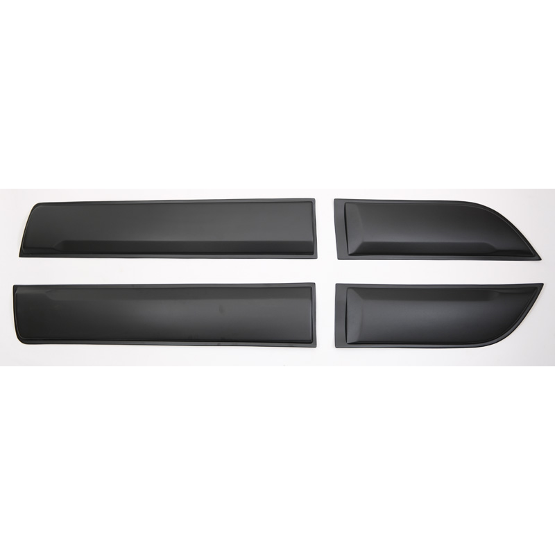 Image of Oneway Zijpanelen Zwart ABS Plastic Dacia Duster
