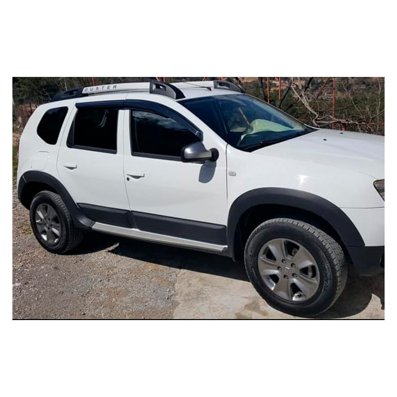 Image of Oneway Zijpanelen Zwart ABS Plastic Dacia Duster