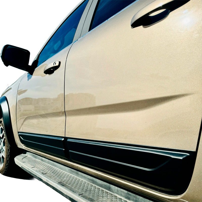 Image of Oneway Zijpanelen Zwart ABS Plastic Volkswagen Amarok