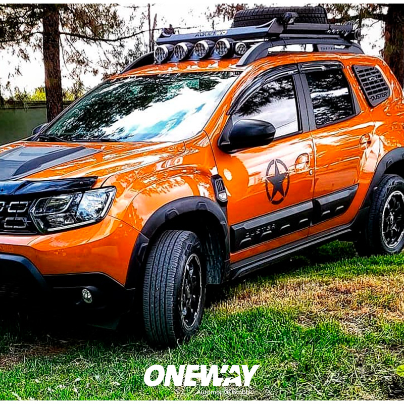 Image of Oneway Exterieurkit Zwart ABS Plastic Dacia Duster