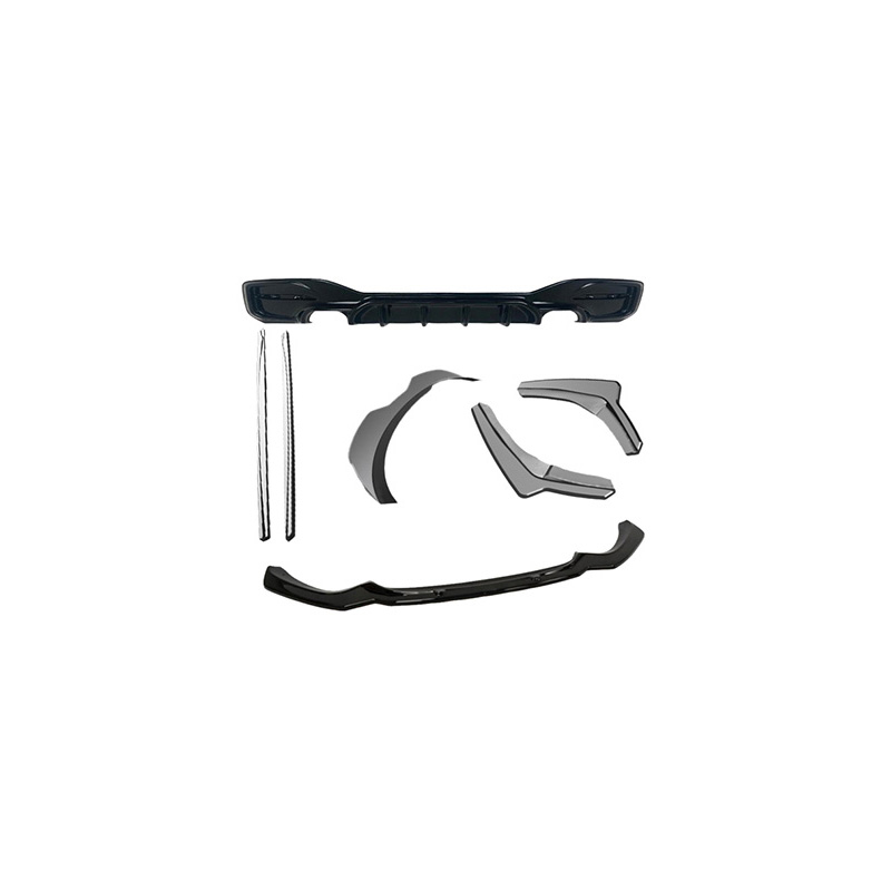 Image of Oneway Exterieurkit Zwart ABS Plastic BMW 1 Serie LCI
