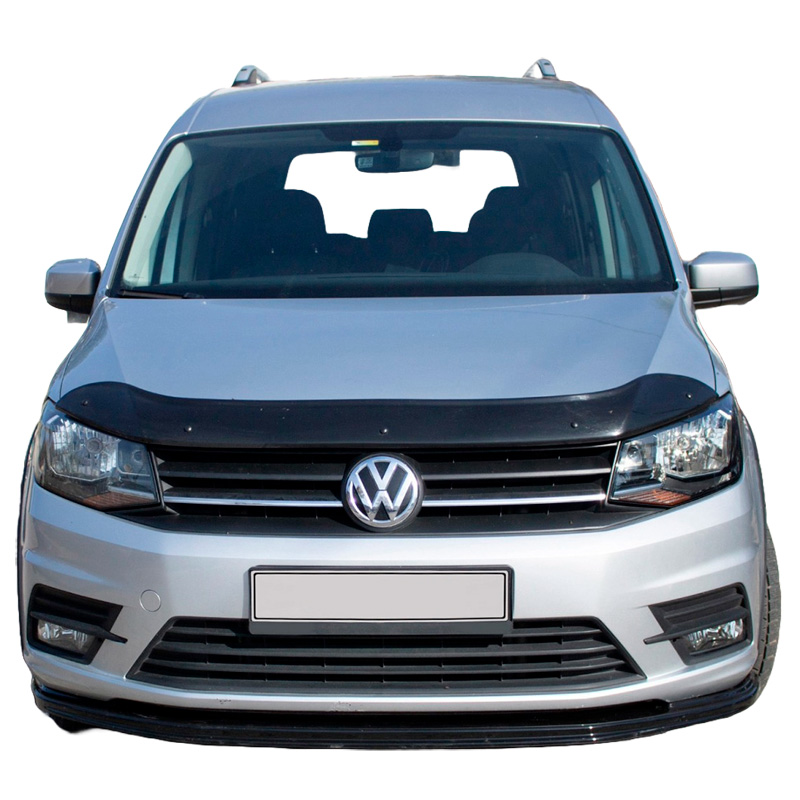Image of Oneway Motorkap Beschermer Zwart ABS Plastic Volkswagen Caddy