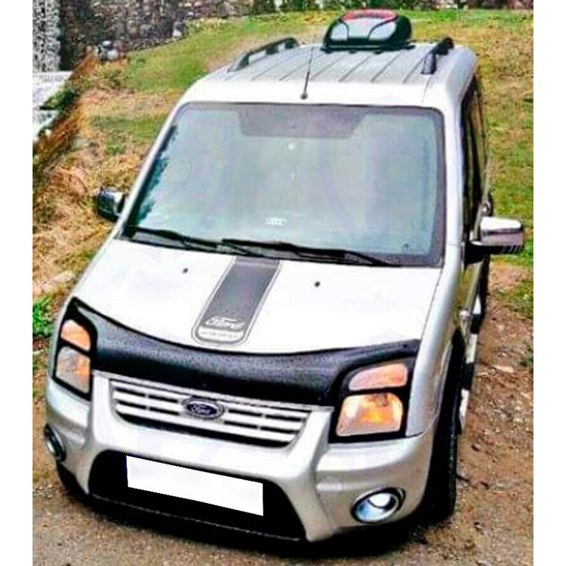 Image of Oneway Motorkap Beschermer Zwart ABS Plastic Ford Transit Connect