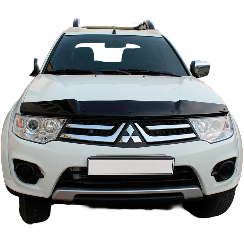 Image of Oneway Motorkap Beschermer Zwart ABS Plastic Mitsubishi l200,Triton