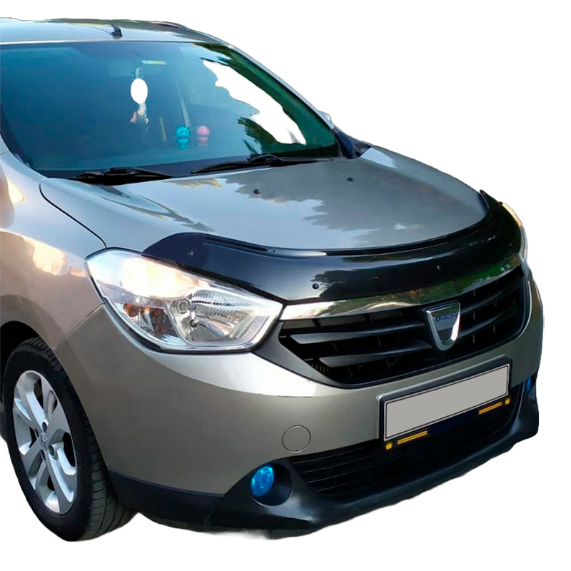 Image of Oneway Motorkap Beschermer Zwart ABS Plastic Dacia Lodgy, Dokker