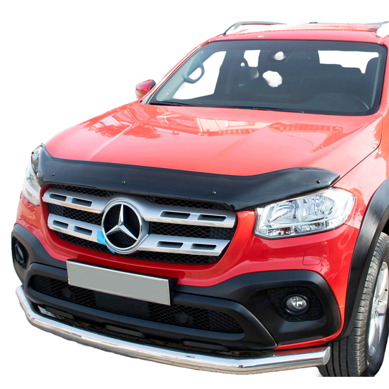 Image of Oneway Motorkap Beschermer Zwart ABS Plastic Mercedes X-Class