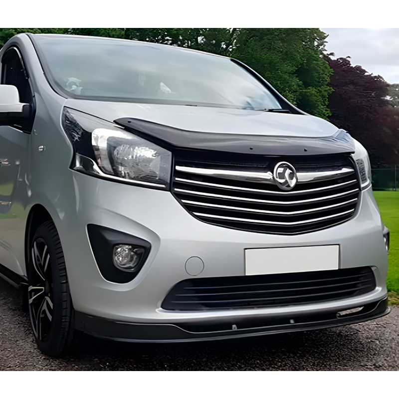 Image of Oneway Motorkap Beschermer Zwart ABS Plastic Opel Vivaro