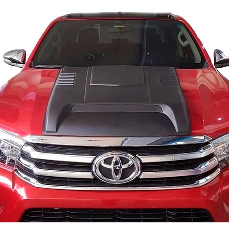 Image of Oneway Luchtinlaat Zwart ABS Plastic Toyota Hilux