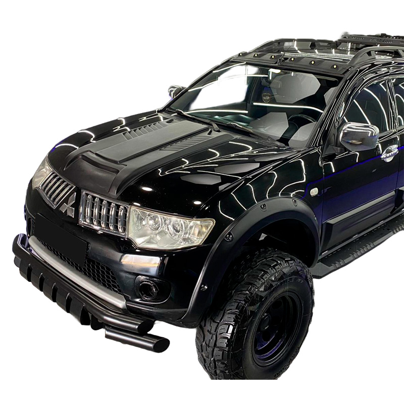 Image of Oneway Luchtinlaat Zwart ABS Plastic Mitsubishi l200,Triton