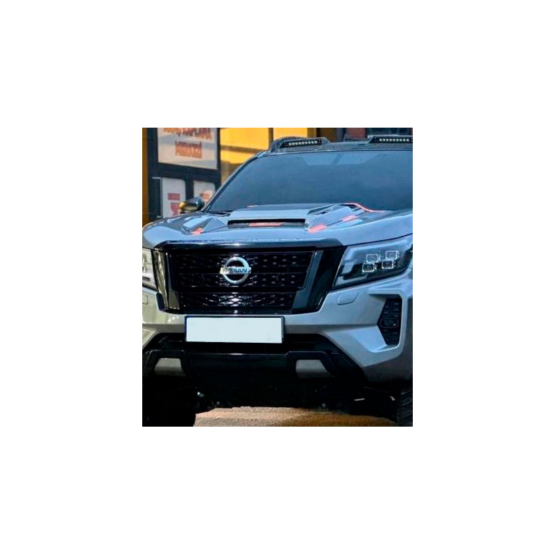 Image of Oneway Luchtinlaat Zwart ABS Plastic Nissan Navara
