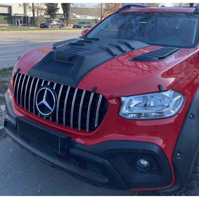Image of Oneway Luchtinlaat Zwart ABS Plastic Mercedes X-Class