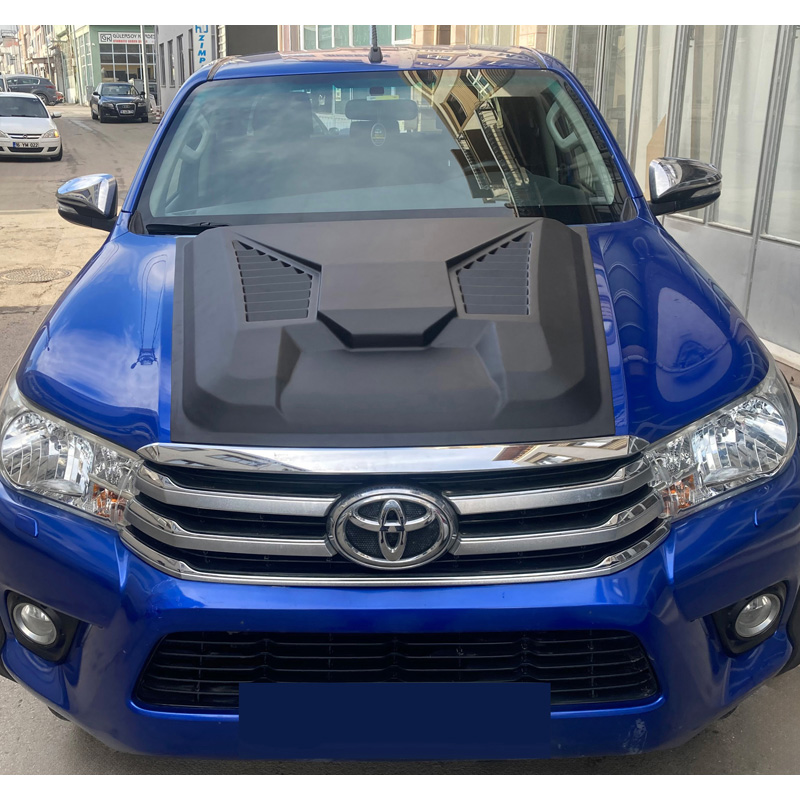 Image of Oneway Luchtinlaat Zwart ABS Plastic Toyota Hilux