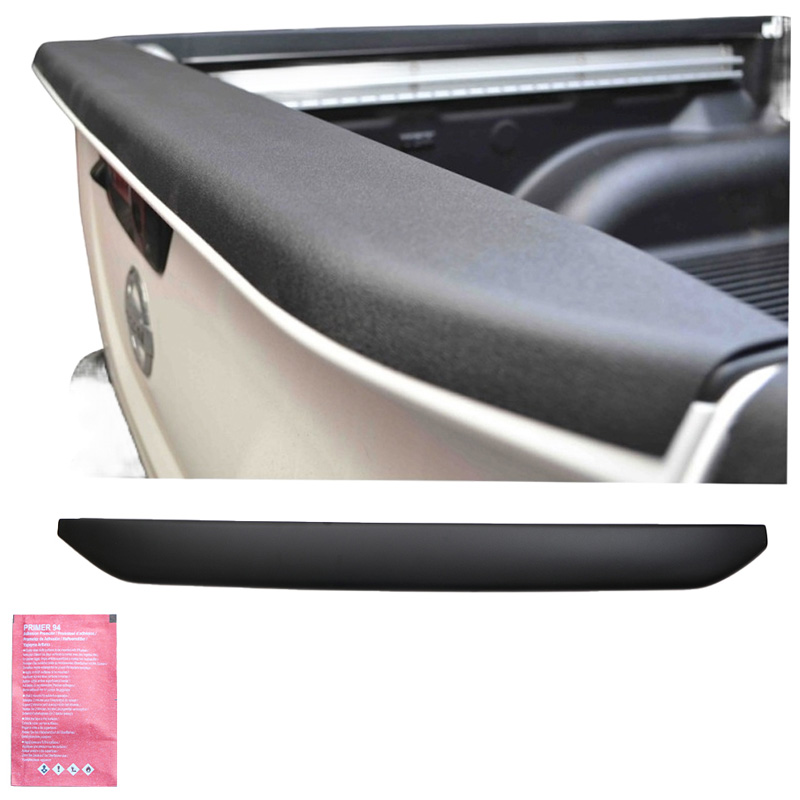 Image of Oneway Pickup Achterklep Beschermlijst Zwart ABS Plastic Nissan Navara