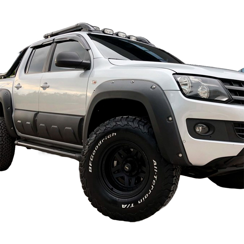 Image of Oneway Voor en Achter Scherm Verbreders Zwart ABS Plastic Volkswagen Amarok