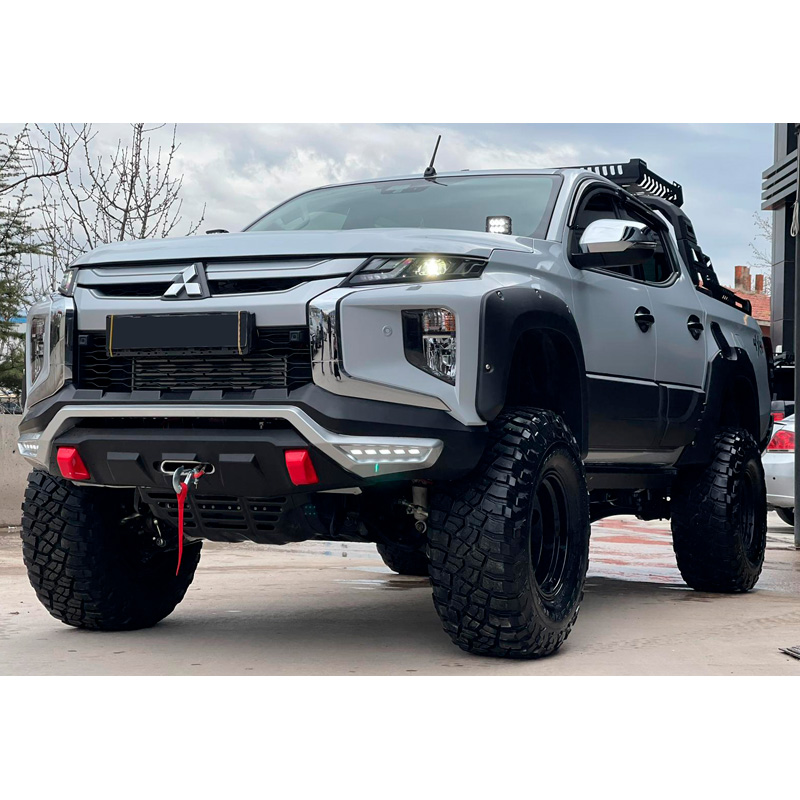 Image of Oneway Voor en Achter Scherm Verbreders Zwart ABS Plastic Mitsubishi l200,Triton