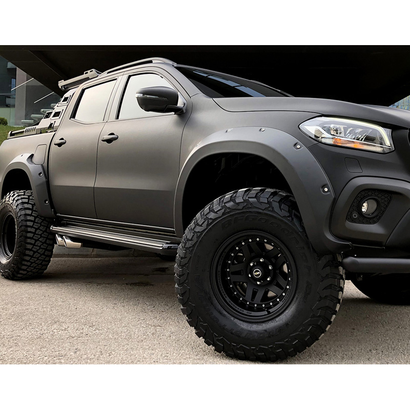 Image of Oneway Voor en Achter Scherm Verbreders Zwart ABS Plastic Mercedes X-Class