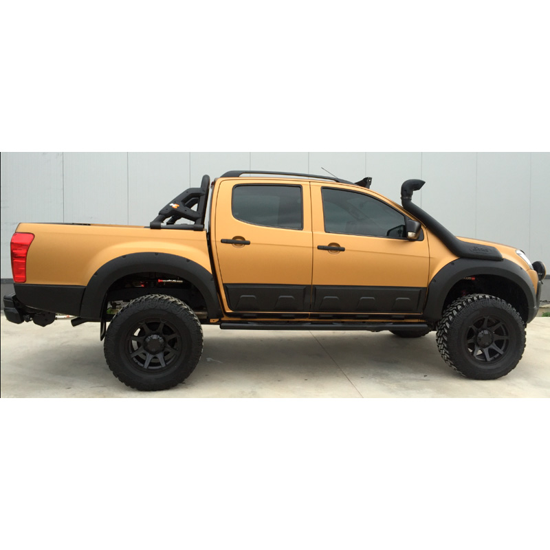 Image of Oneway Voor en Achter Scherm Verbreders Zwart ABS Plastic Isuzu D-Max