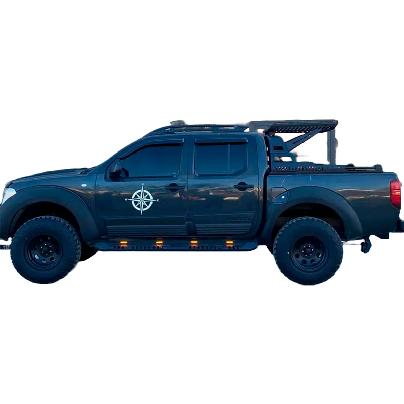 Image of Oneway Voor en Achter Scherm Verbreders Zwart ABS Plastic Nissan Navara