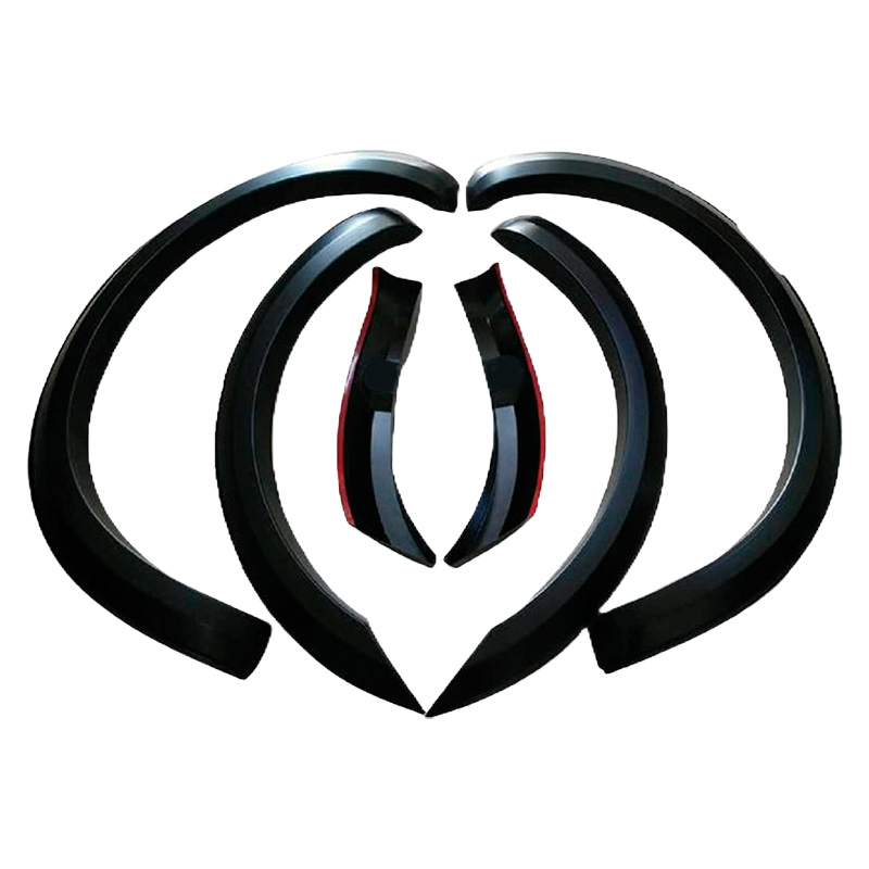 Image of Oneway Voor en Achter Scherm Verbreders Zwart ABS Plastic Ford Ranger